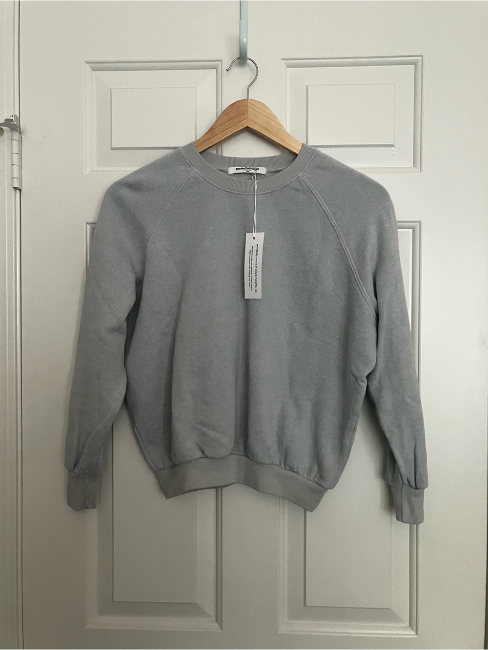 perfectwhitetee Light Gray Women's Crewneck Sweatshirt